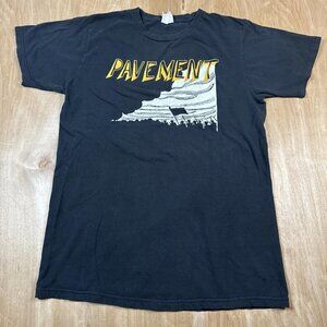 Vintage 90’s Pavement Army Black Short Sleeve Crew Neck T-Shirt Size Medium